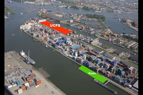 UWT plans a new quay on the Bunschotenweg along with increased involvement at UCFS. Photo: Port of Rotterdam Authority